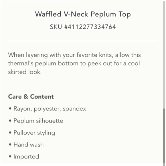 NWT Anthropologie Eri + Ali Waffle Weave Top - Picture 5 of 5